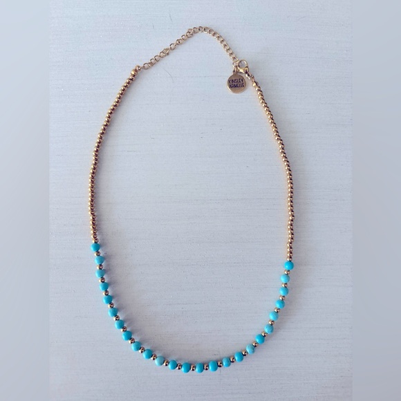 Kinsley Armelle Jewelry - Kinsley Armelle Gold Turquoise Necklace